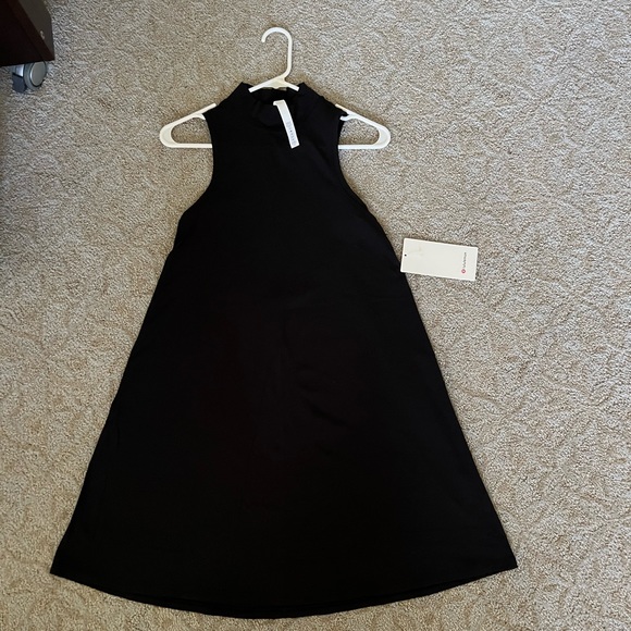NWT - Lululemon - Women's All Aligned A-line Dress - Color: Black - Size: 2 - Picture 3 of 16